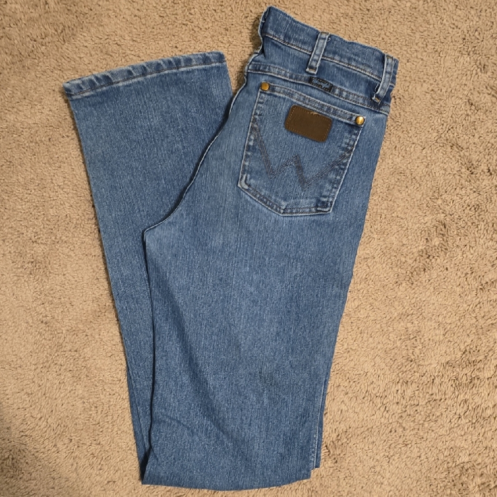 Wrangler Light Blue Denim Jeans, 30x36, Mens
